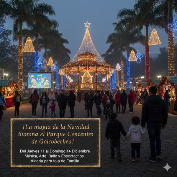 ¡La magia de la Navidad ilumina el Parque Centenario de Goicoechea!