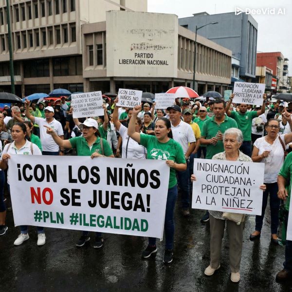 Indignación ciudadana por uso de menor en acto político: señalan posible ilegalidad en actividad del PLN