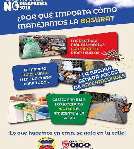 “LO QUE HACEMOS EN CASA, SE NOTA EN LA CALLE”: MUNICIPALIDAD LANZA CAMPAÑA PARA COMBATIR LA MALA DISPOSICIÓN DE RESIDUOS